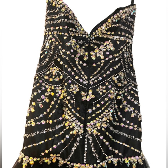 Tony Bowls 114746 Paris Mermaid Dress | Black Size 10 - Picture 5 of 8